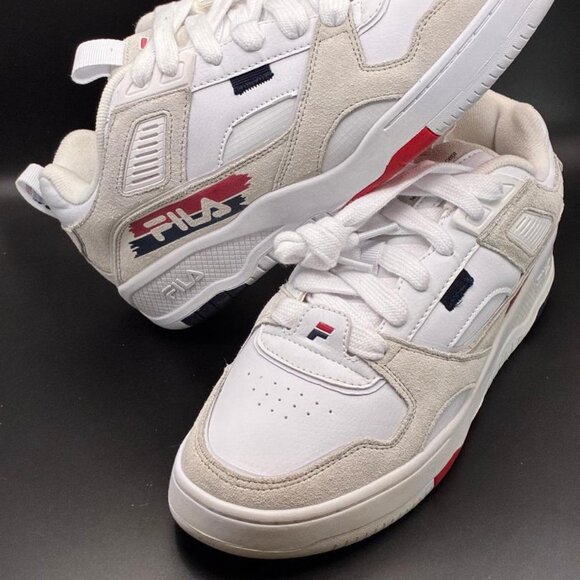 *NEW* FILA Men\'s CORDA Sneaker 126 Size 10 1/2 White/Red/Blue Technology Concept main image 8